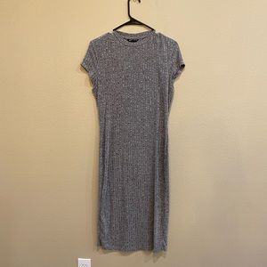 Grey knit dress